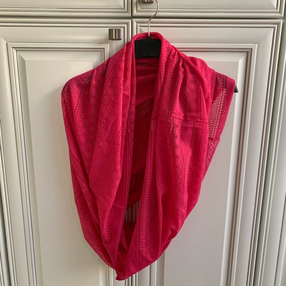 Hot pink scarf